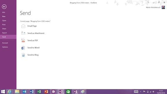Blogging from 2500 meters